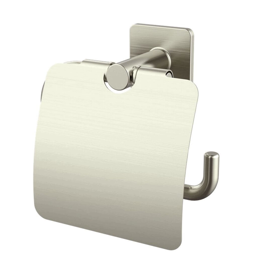 Toilettenpapierhalter Vent Nickel mit Deckel