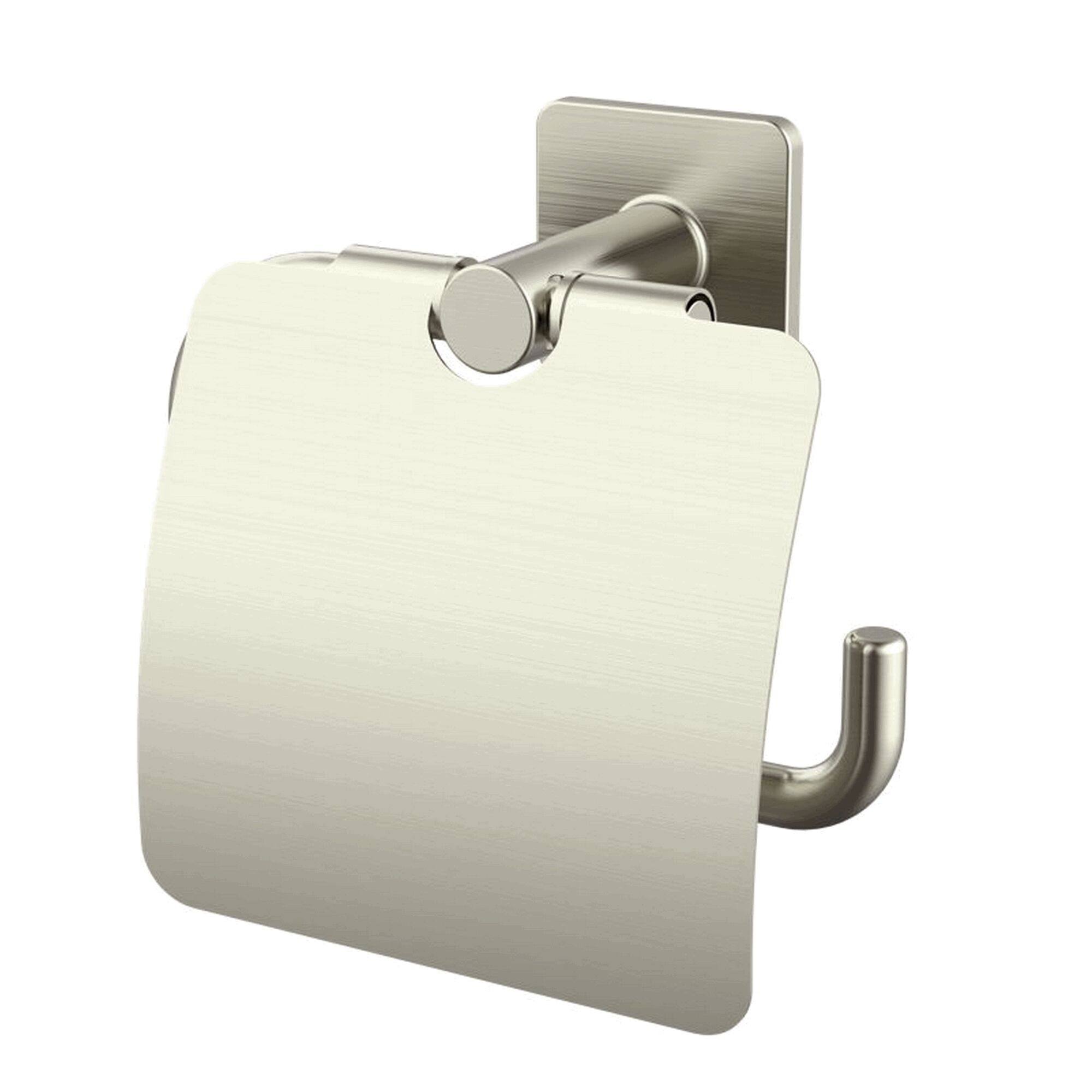 Toilettenpapierhalter Vent Nickel mit Deckel