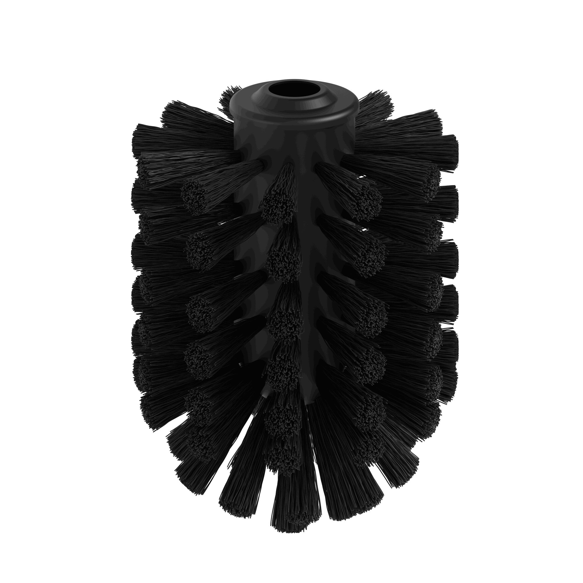 Schwarzer Ersatzbürstenkopf für Toilettenbürste