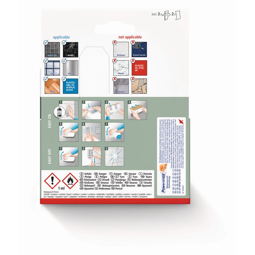 Powerstrips Waterproof Klebestrips Anleitung