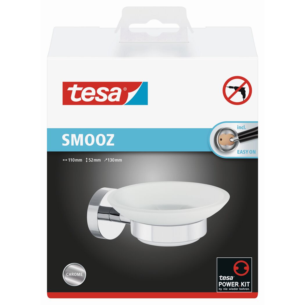 Tesa Smooz Seifenschale chrom, Verpackung