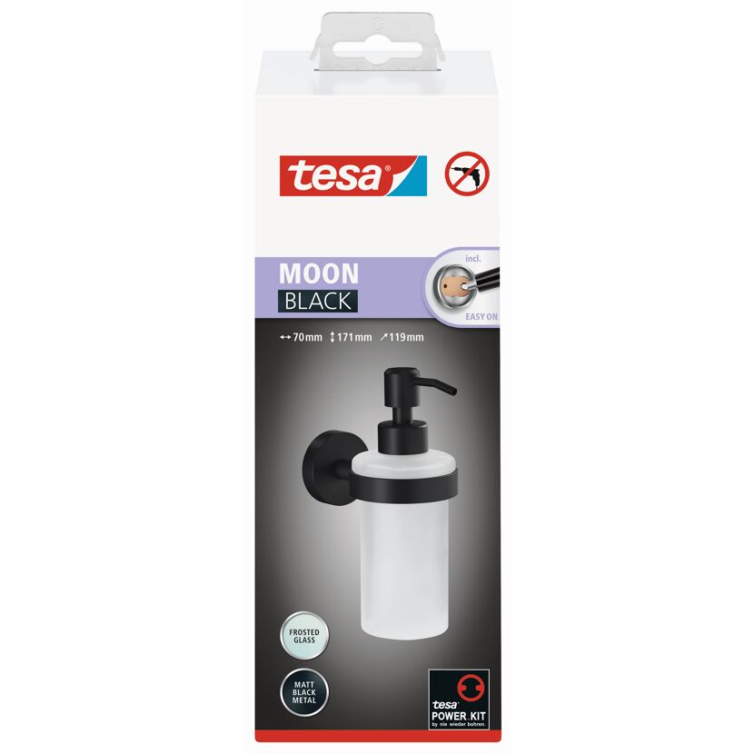 Seifenspender tesa MOON schwarz matt