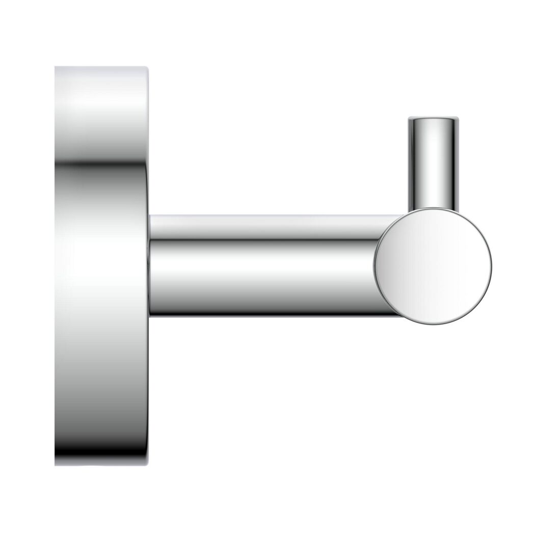 Doppelhaken 'Paris' chromfarben 8,4 cm
