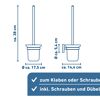 WC-Bürstengarnitur 'Paris' chromfarben