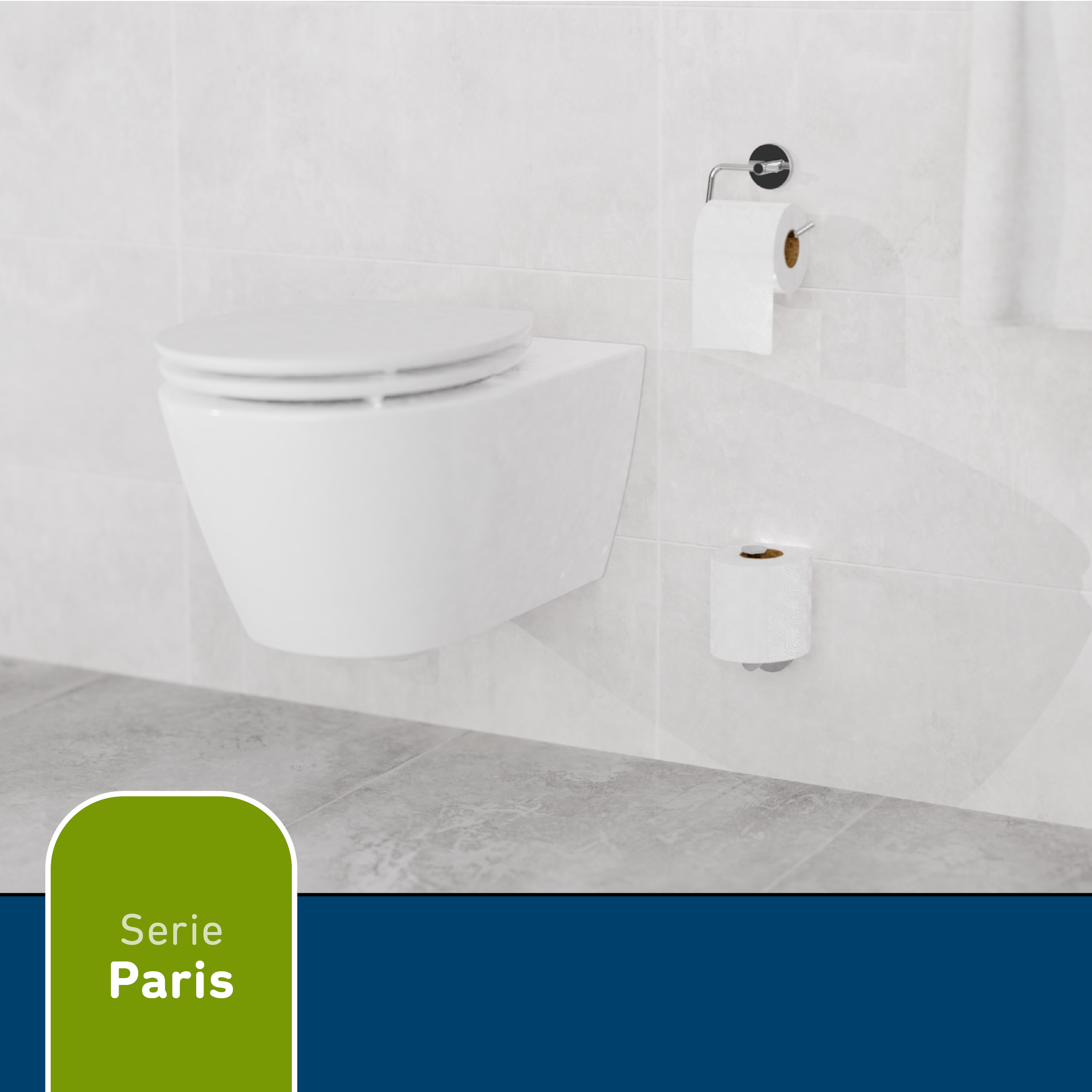 Toilettenpapier-Ersatzrollenhalter 'Paris' chromfarben + product picture