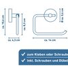 Toilettenpapierhalter 'Rom' mattschwarz