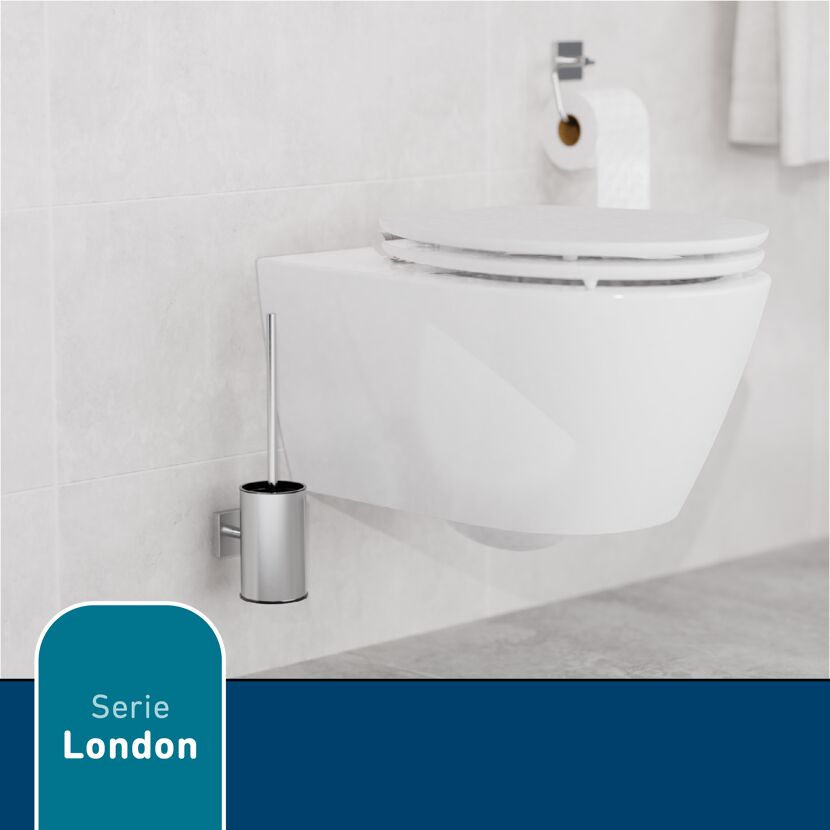 Hängendes WC mit WC-Bürste, Serie London