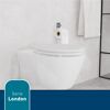 Toilettenpapierhalter 'London' chromfarben matt gebürstet