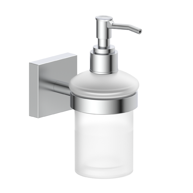 Bild von Seifenspender 'London' chromfarben matt gebürstet