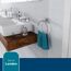 Handtuchring London mit blauem Handtuch