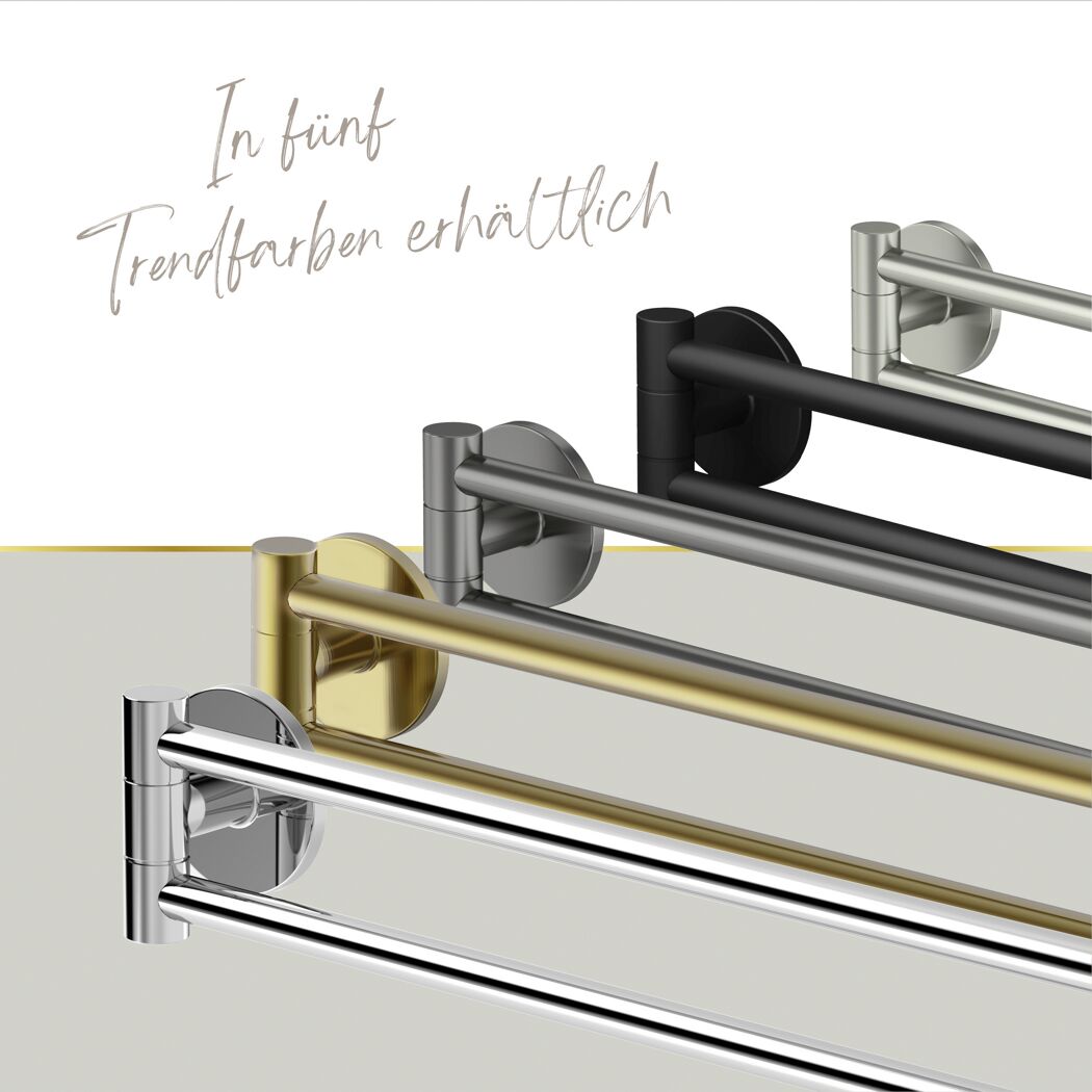 Handtuchhalter 'Sivo' schwenkbar graphitfarben 43 cm
