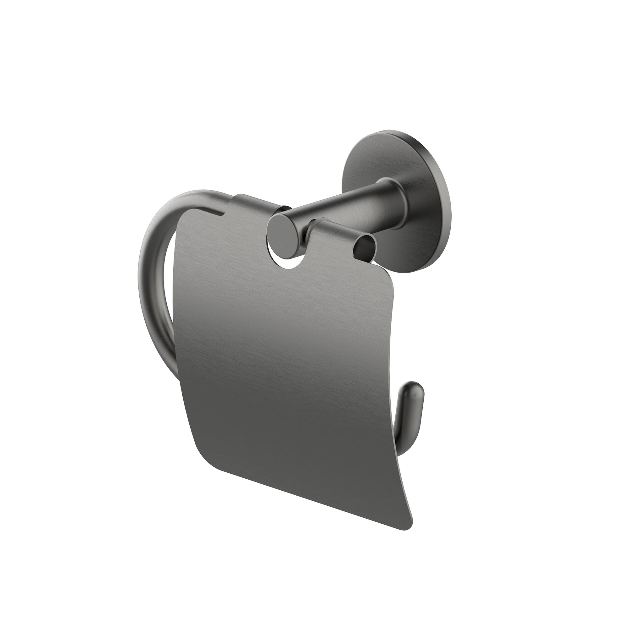 Papierhalter mit Deckel aus Metall