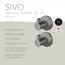 Handtuchhaken 'Sivo' Ø 35 mm graphit 2er-Set