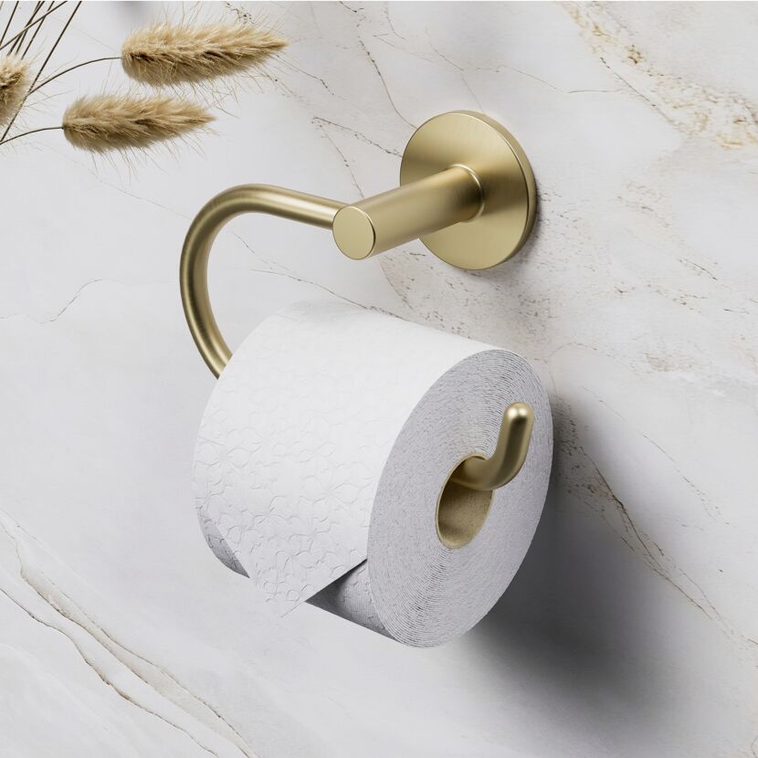 Toilettenpapierhalter 'Juna' matt goldf wandhängend