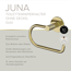Toilettenpapierhalter 'Juna' matt goldf wandhängend