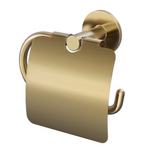 Toilettenpapierhalter 'Juna' matt gold mit Deckel