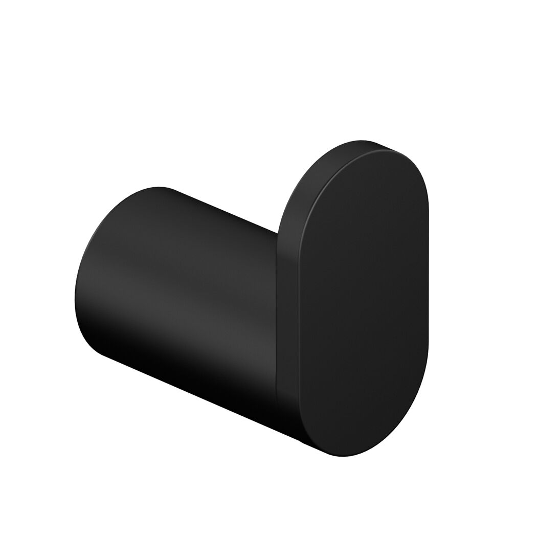 Schwarzer Handtuchhaken