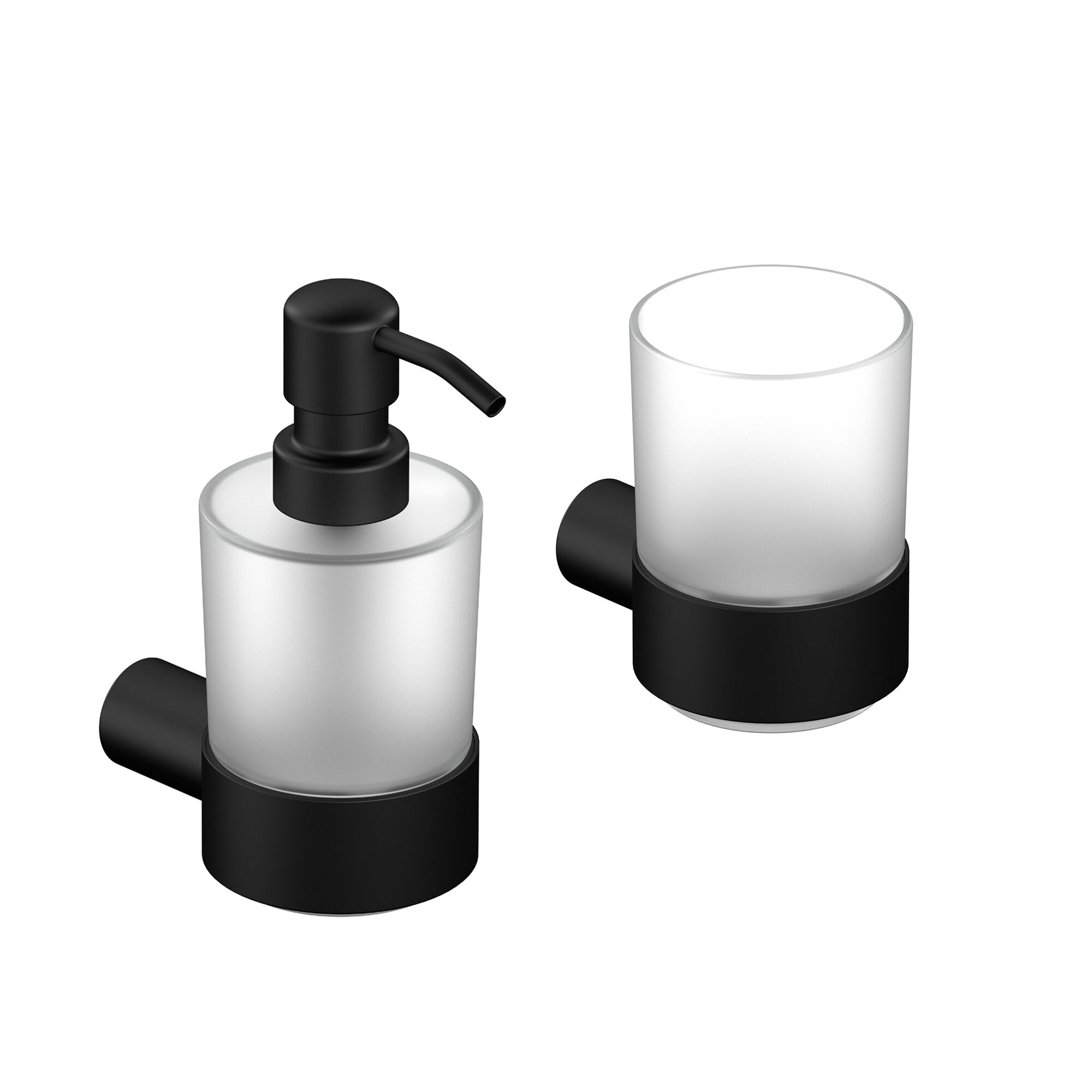 Seifenspender und Zahnputzbecher Set