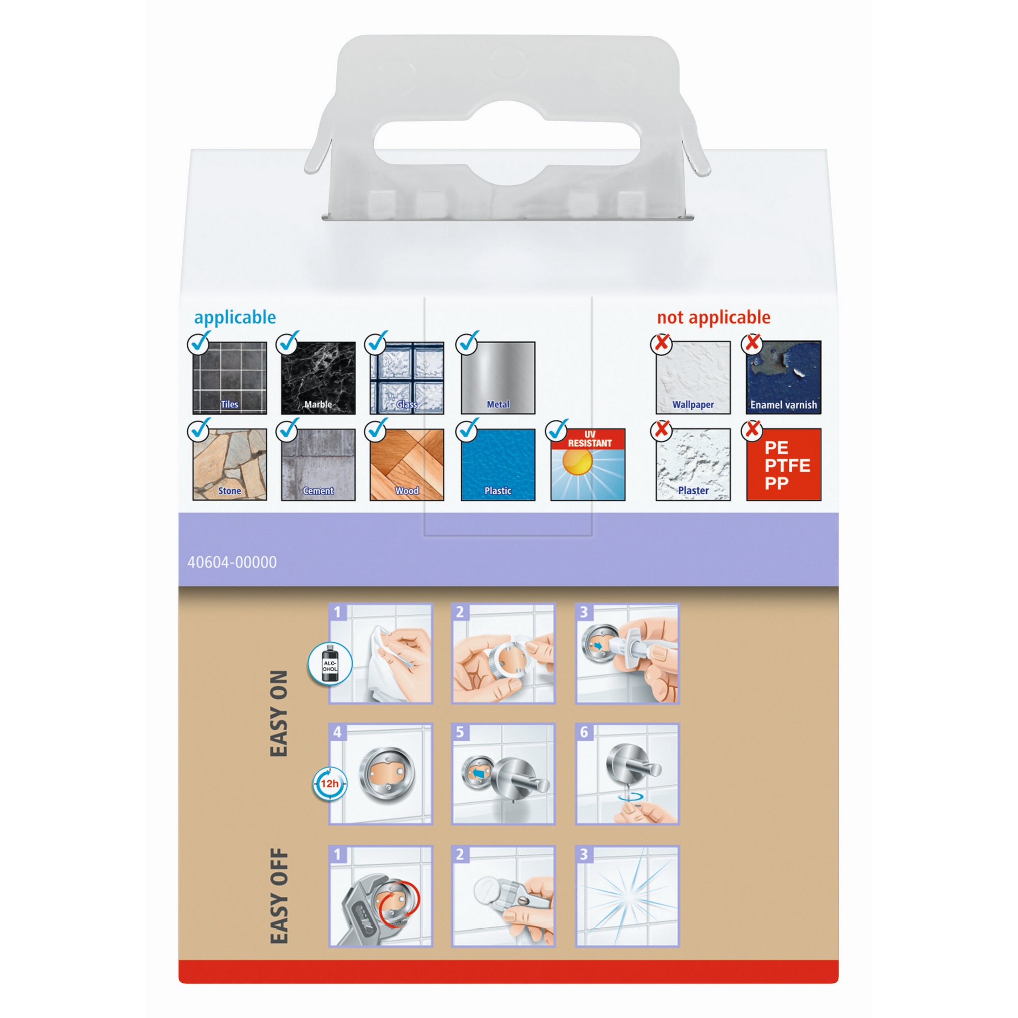 Montageanleitung für Klebehaken