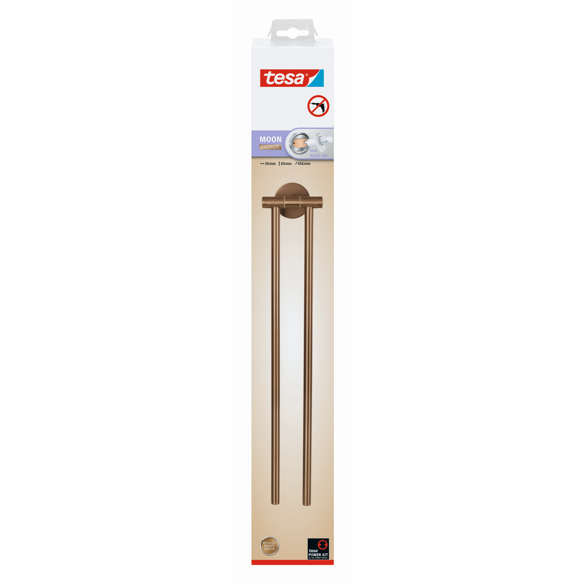 Handtuchhalter aus Metall, Bronze