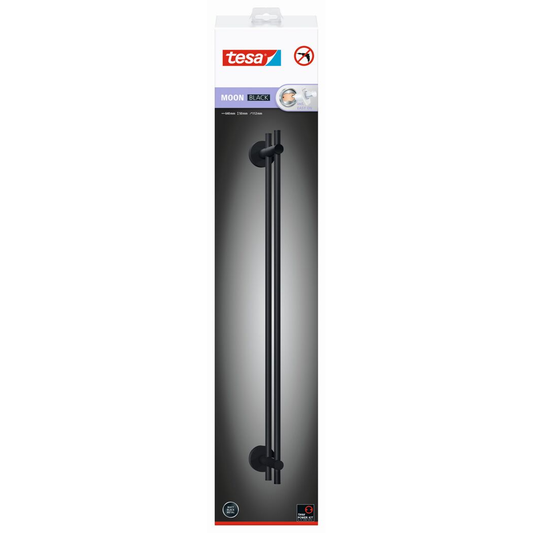 Schwarze Handtuchstange
