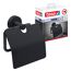 Schwarzer Toilettenpapierhalter