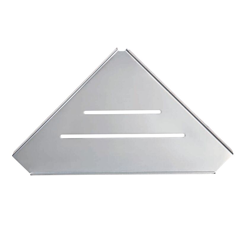 Eckiges Duschregal aus Metall