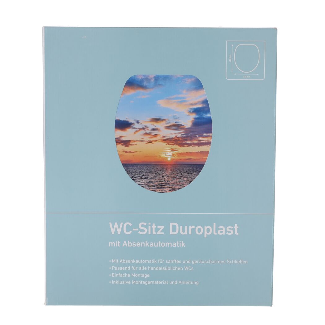 WC-Sitz 'Sunset' mit Absenkautomatik Duroplast