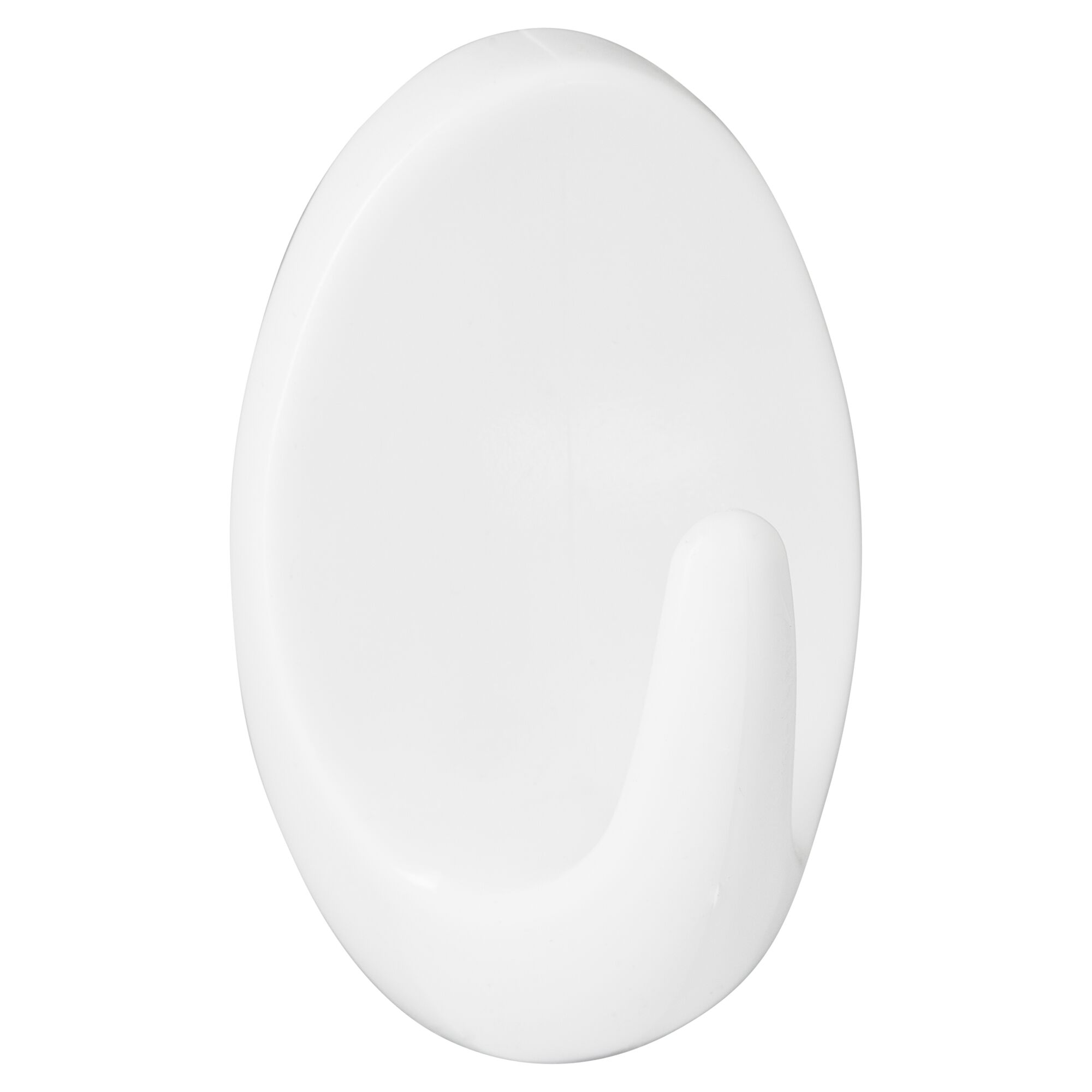 Weißer, runder Wandhaken