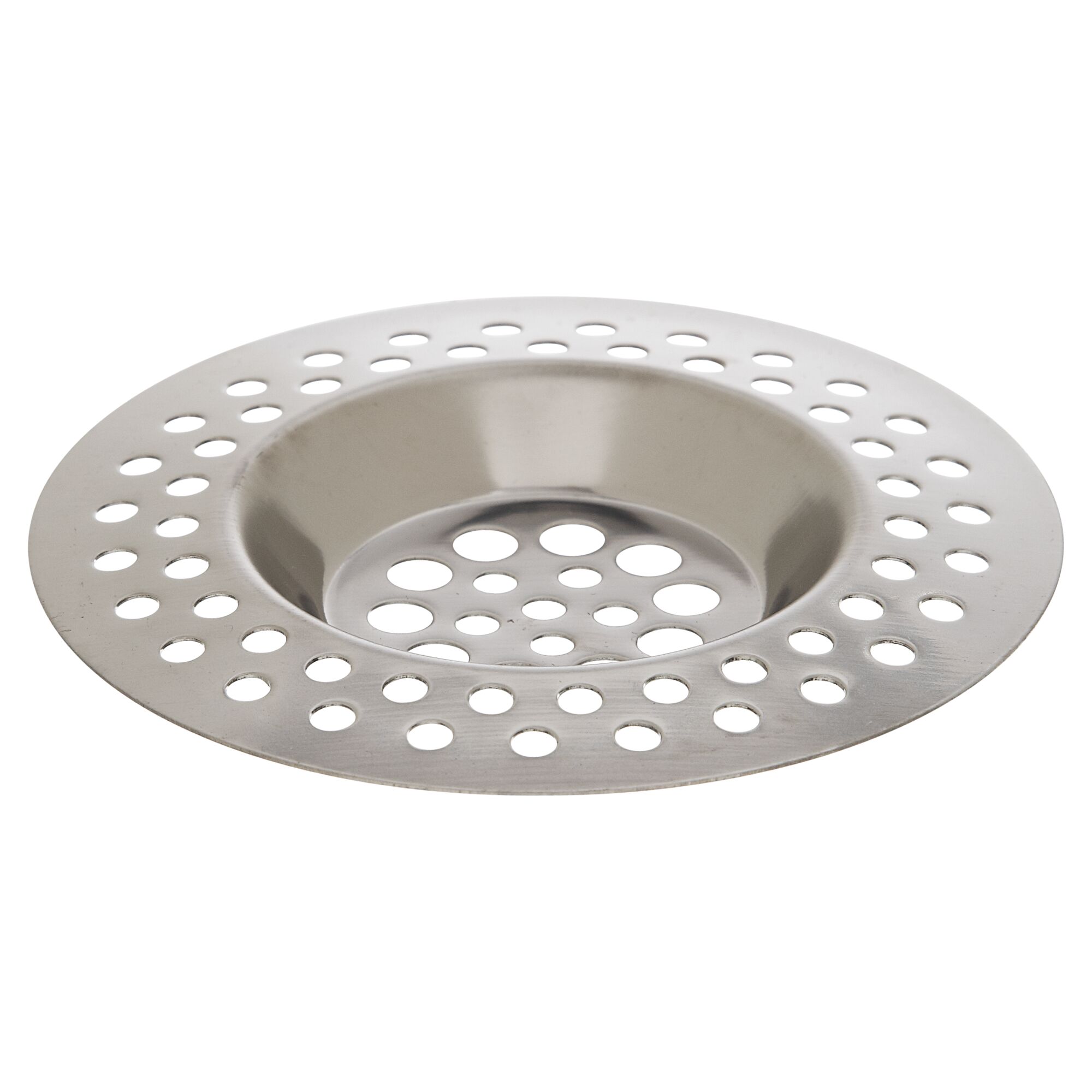 Zwei Abflusssiebe aus Edelstahl