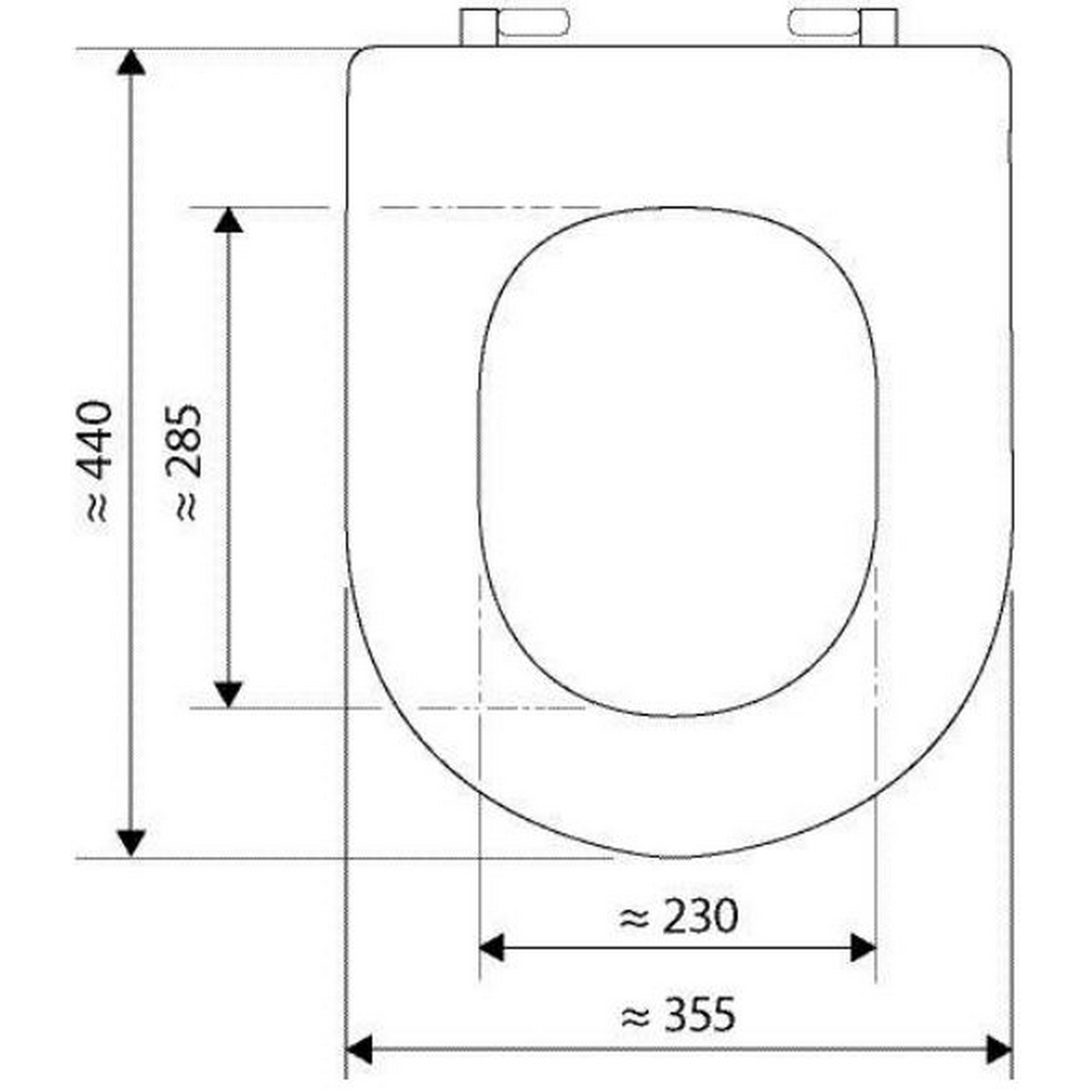 WC-Sitz 'Renova Nr. 1 Plan' weiß Duroplast + product picture