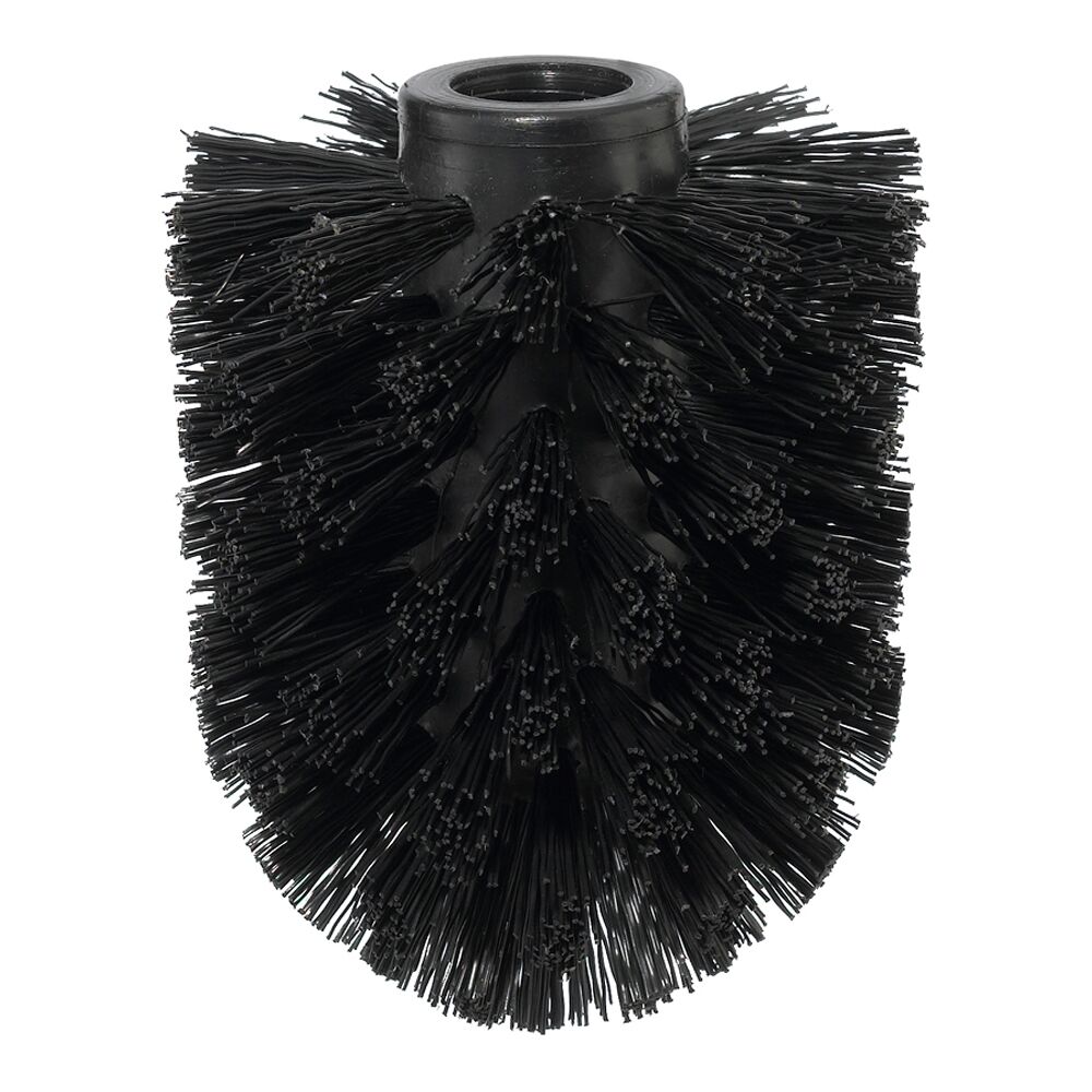 Schwarzer Ersatzbürstenkopf für Toilettenbürste
