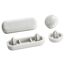 WC-Sitz Puffer Set, 4-teilig, weiß