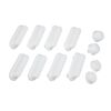 Puffer-Set für WC-Sitz weiß für Holz- und Polyresin WC-Sitze