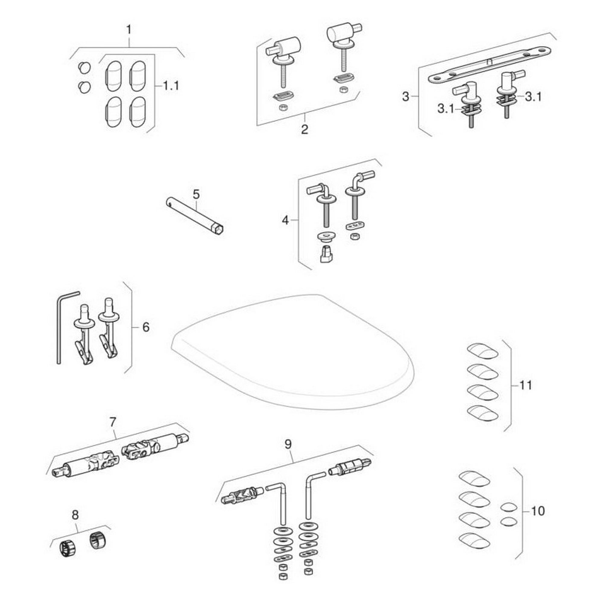 WC-Sitz 'Renova' weiß Duroplast
