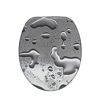 WC-Sitz Grey Steel mit Wassertropfen
