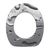 WC-Sitz Grey Steel mit Wassertropfen