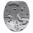 WC-Sitz 'Grey Steel', grau