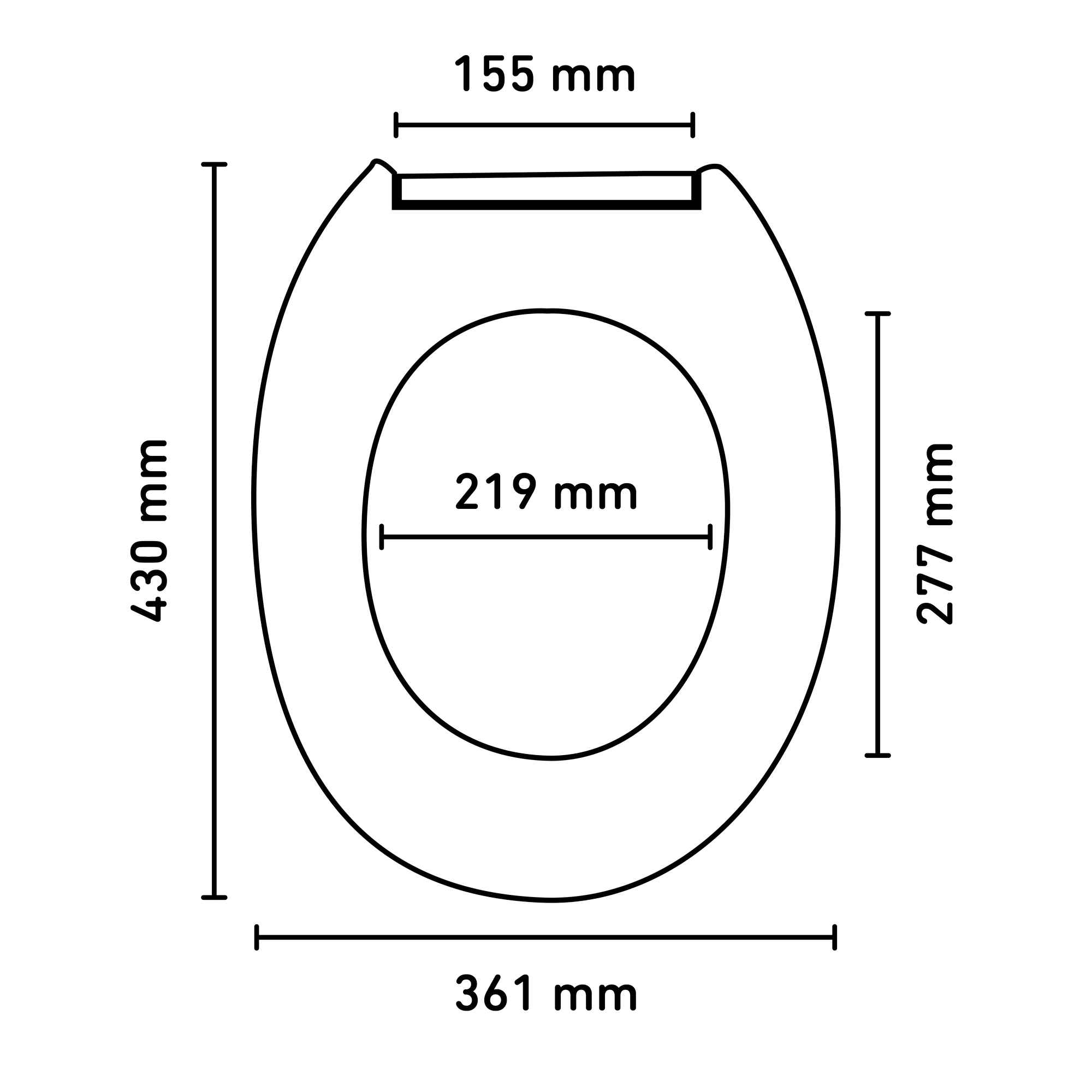 WC-Sitz 'Steine' mit Absenkautomatik, weiß + product picture
