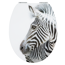 Verkleinertes Bild von WC-Sitz 'Zebra' mit Absenkautomatik, schwarz-weiß