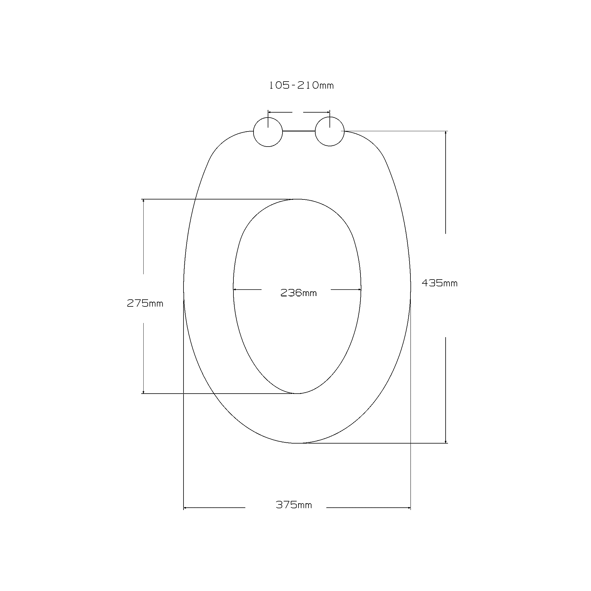 WC-Sitz 'Fine' MDF weiß Absenkautomatik 43,5 x 37,5 cm