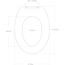 WC-Sitz 'Orchidee' mehrfarbig Duroplast Absenkautomatik 45 x 37,5 cm