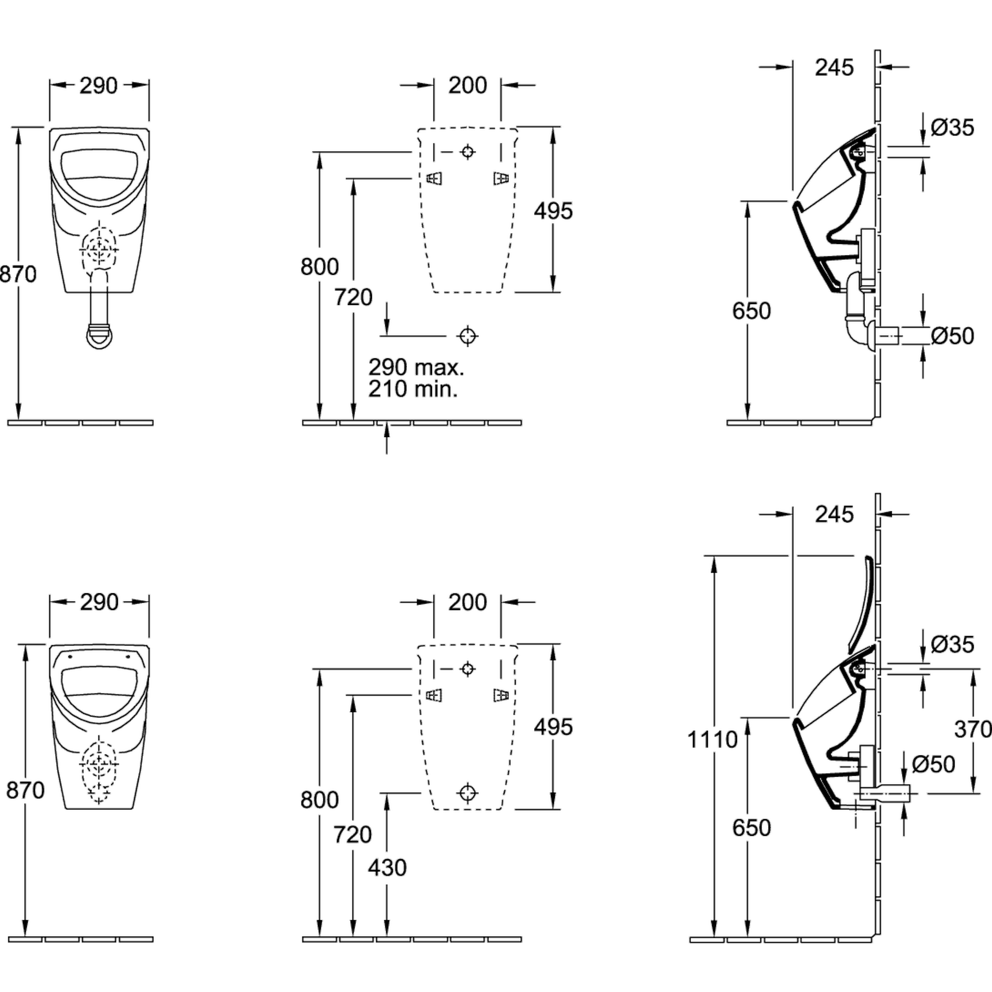 Villeroy & Boch O. Novo Urinal-Deckel + product picture