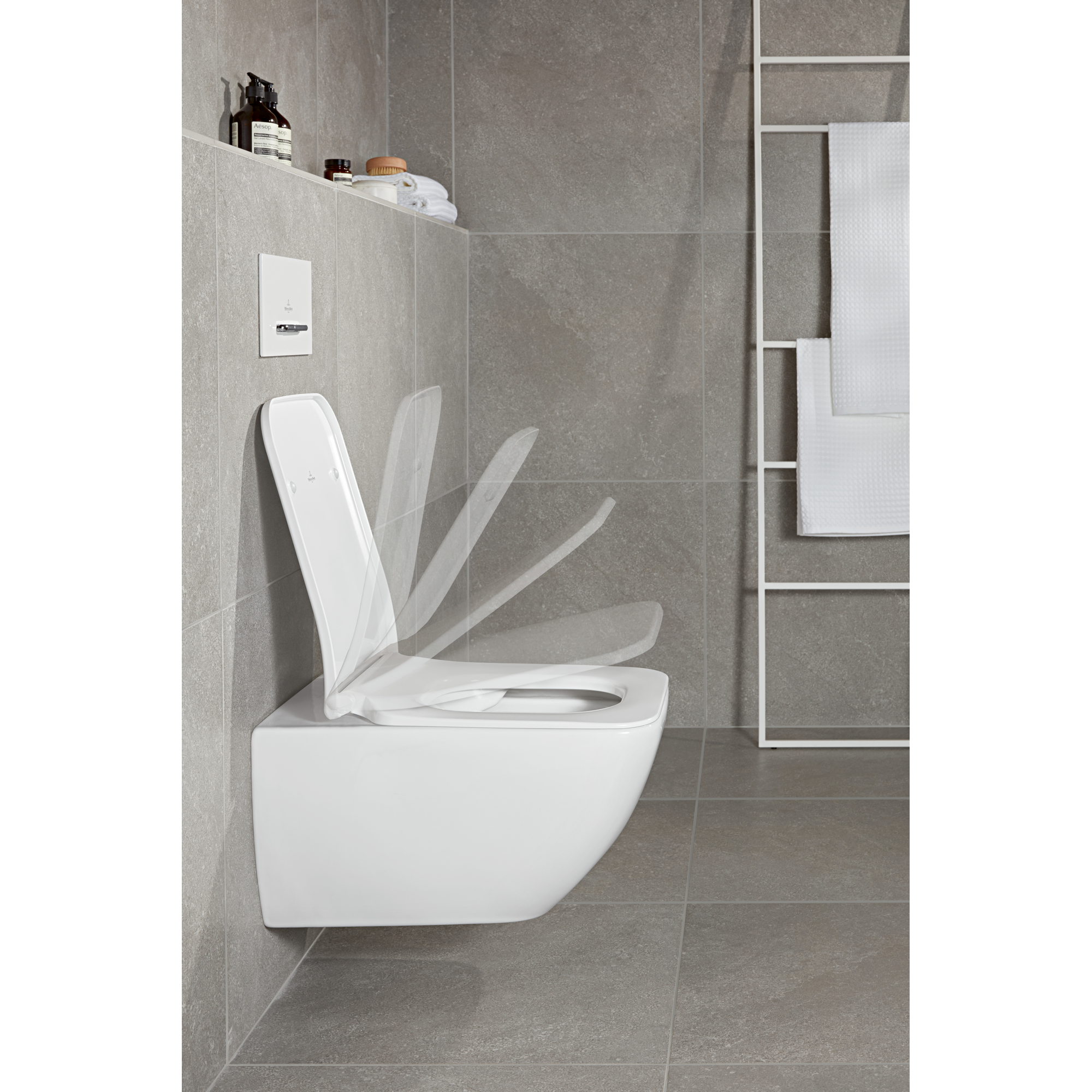WC-Sitz 'O.novo' mit Absenkautomatik weiß + product picture