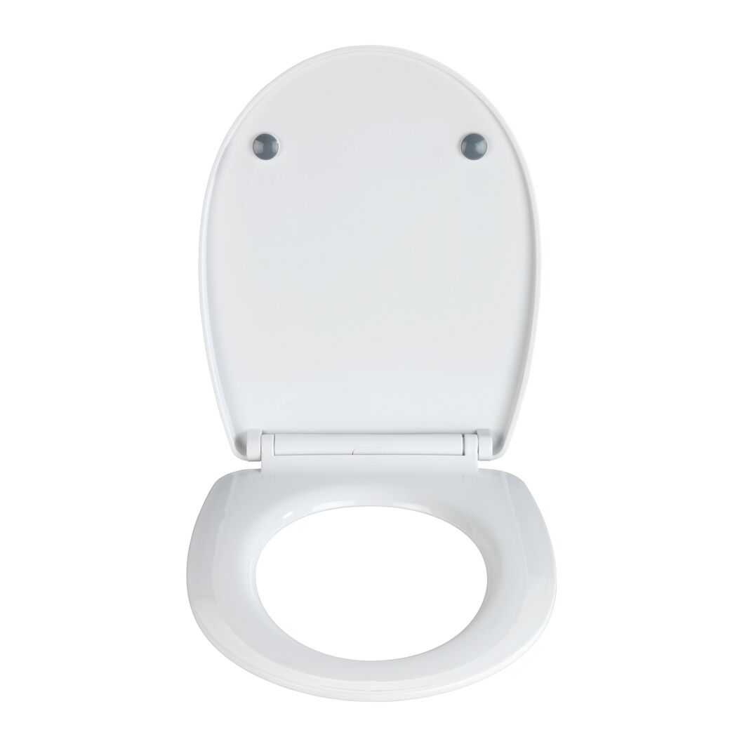 Geöffneter weißer WC-Sitz Boat