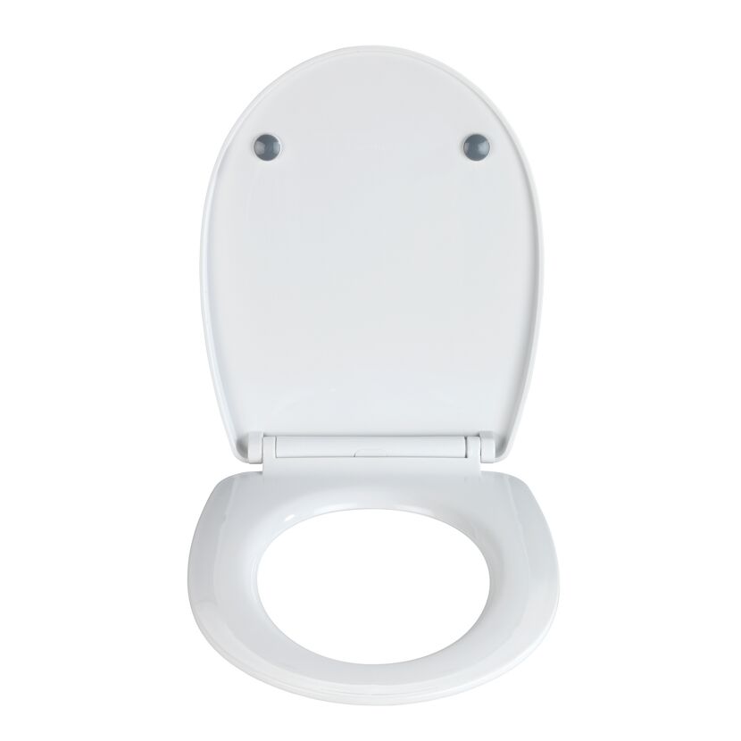 Geöffneter weißer WC-Sitz Boat