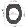 WC-Sitz Boat mit Maßen