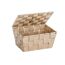 Aufbewahrungskorb 'Adria' mit Deckel beige 14 x 19 x 10 cm