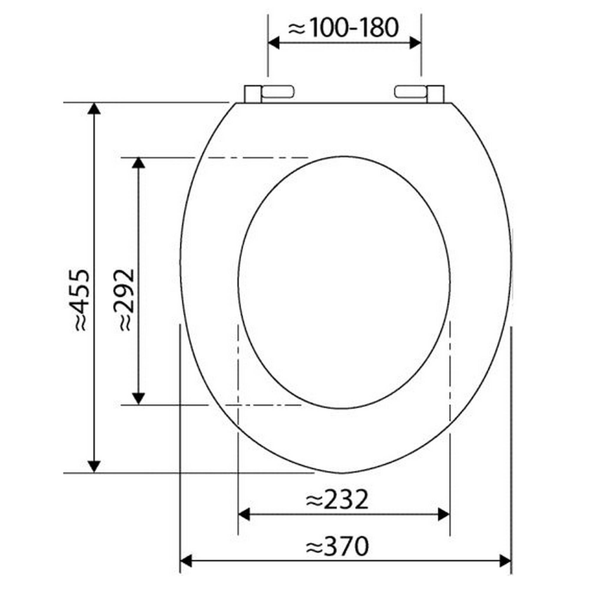 WC-Sitz 'Smart Duro' weiß 45,5 x 37 cm + product picture