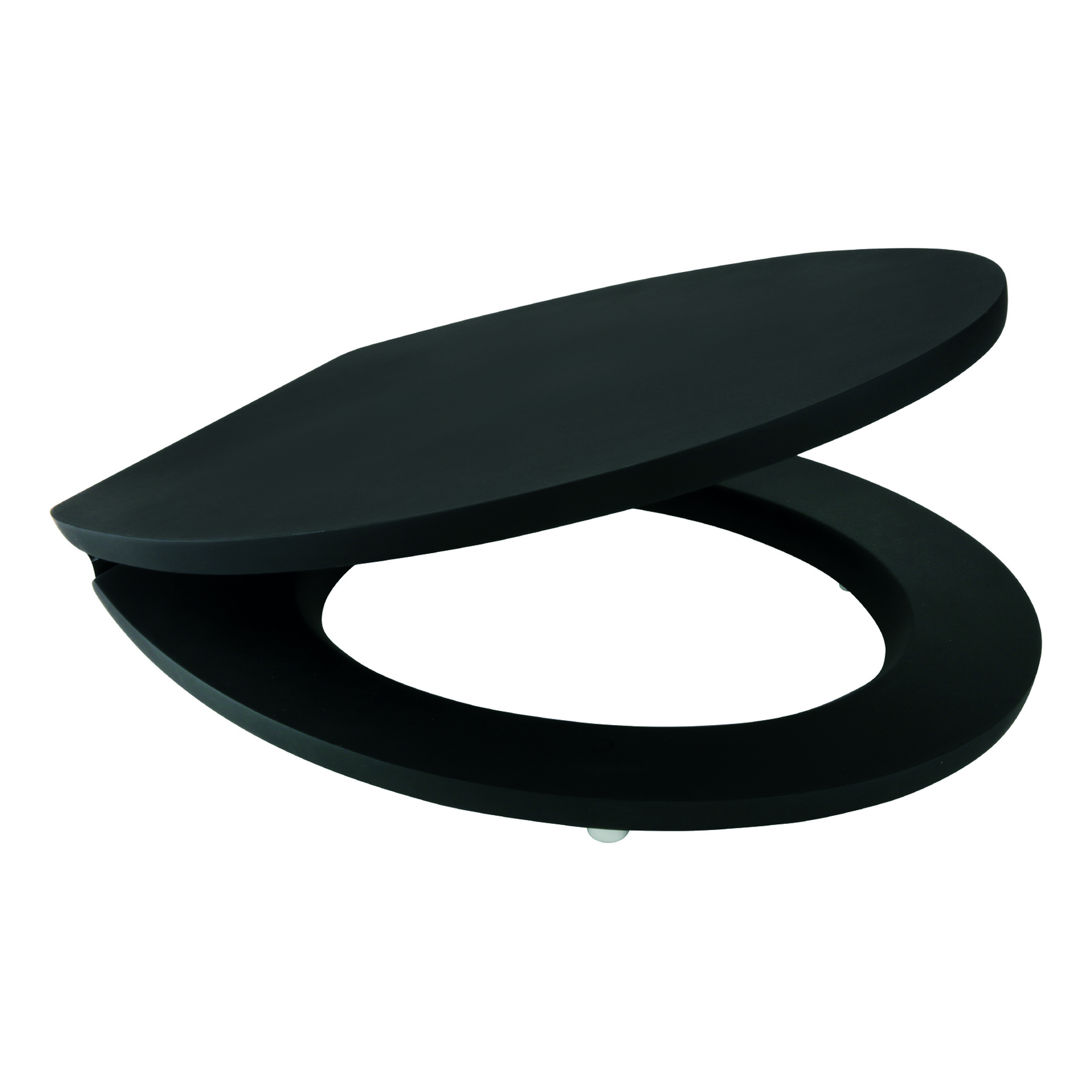 WC-Sitz 'Soft Touch' schwarz, mit Soft Touch Oberfläche + product picture